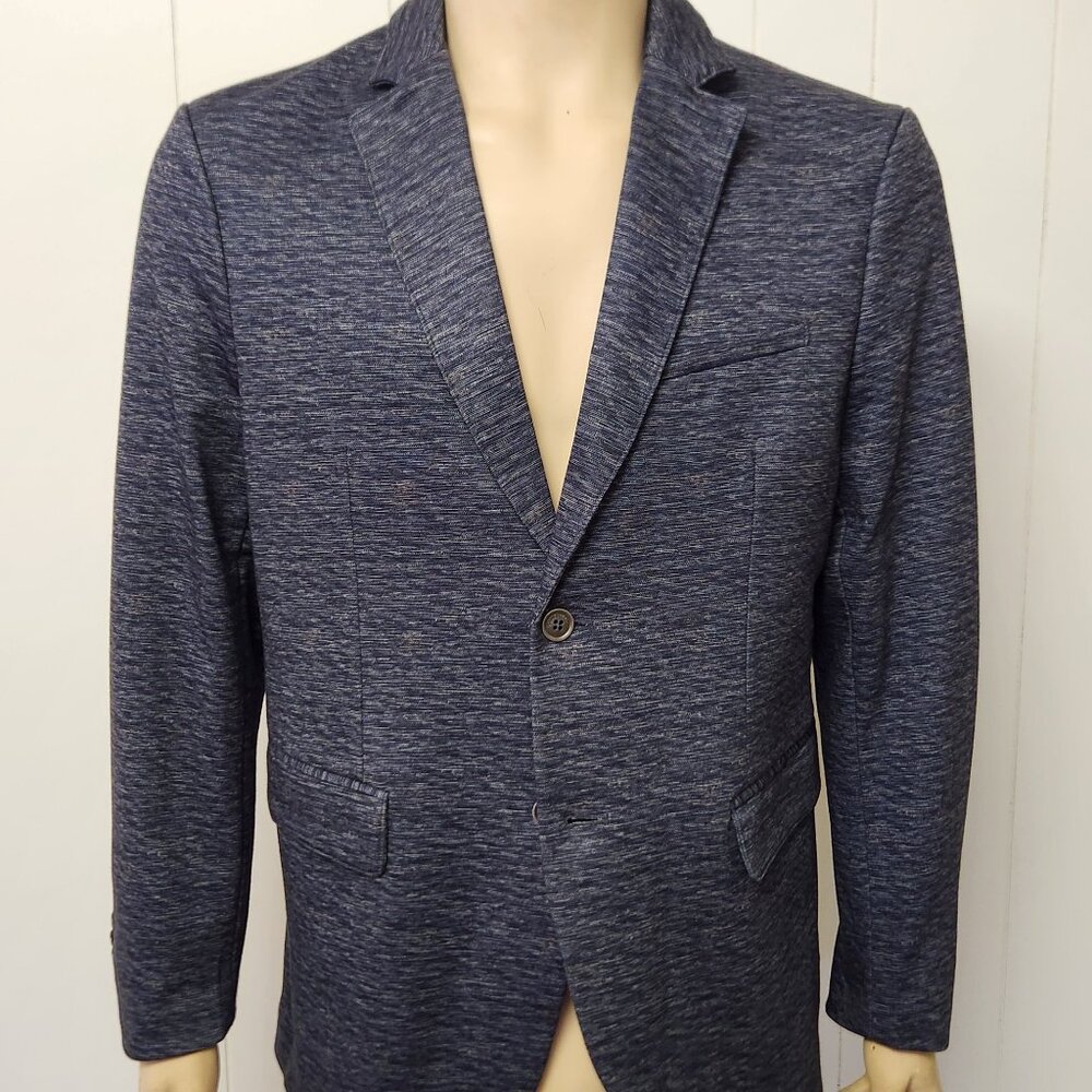 men's blue blazer 42 Construct knit sport coat NEW